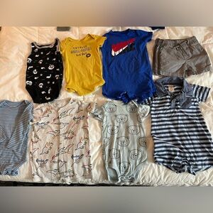 9 month baby boy clothes.  8 pieces